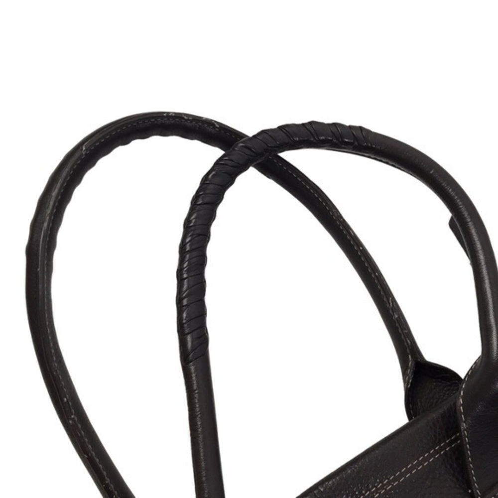 Levenger Distressed Brown Leather Hobo Tote - Picture 4 of 14